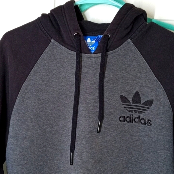 Adidas/ Gray and Black Hoodie/Men's /Size Small - Picture 4 of 7